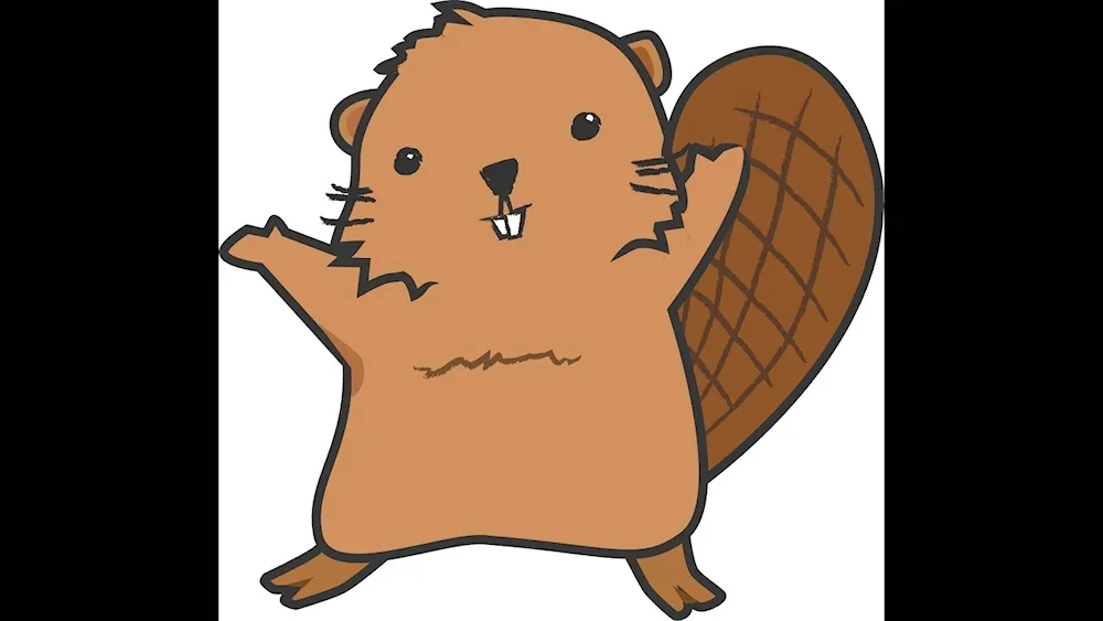 Beaver cartoon