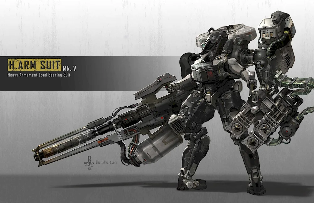 Battle exoskeleton Sci-Fi