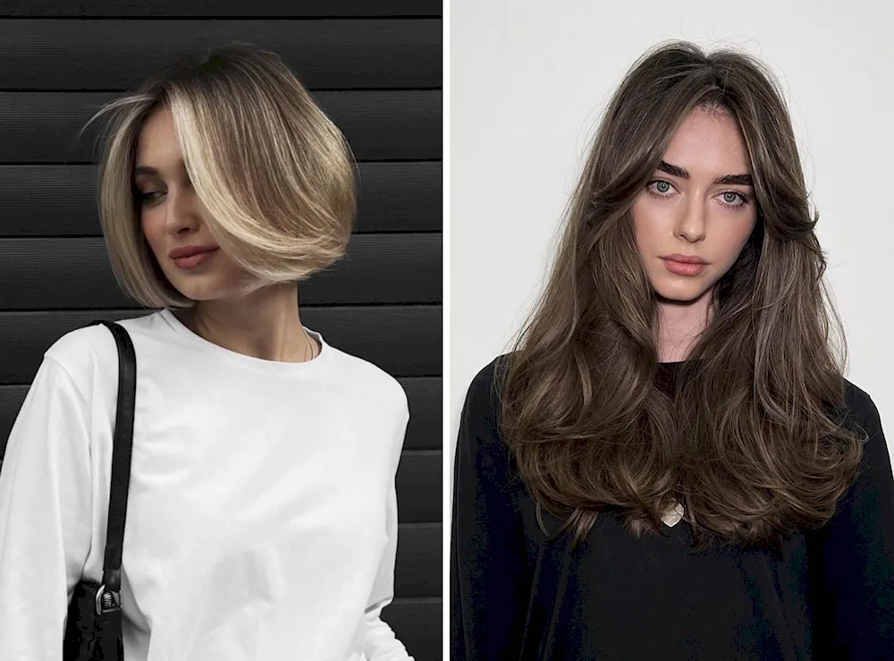 Graduated long bob