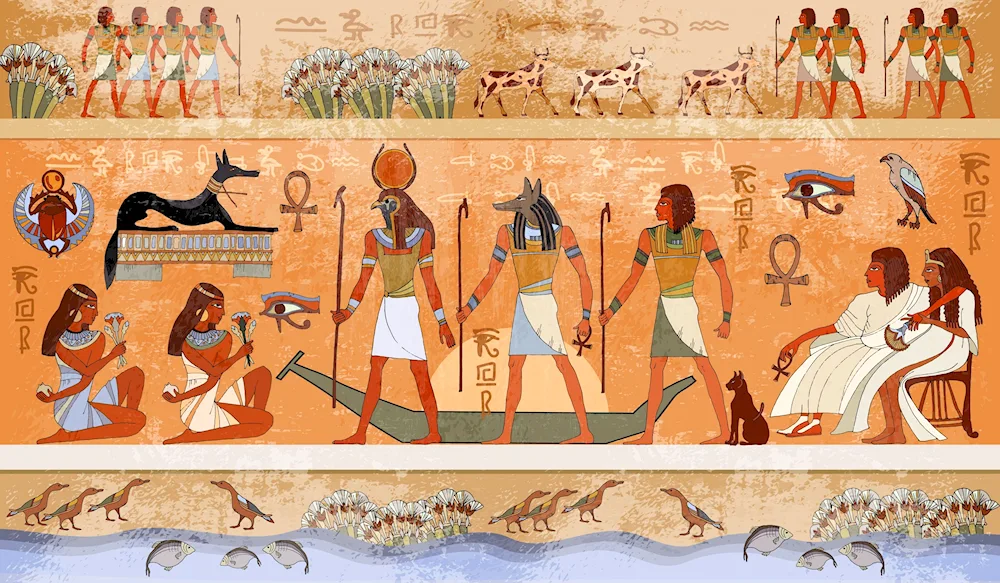 Gods of Egypt frescoes