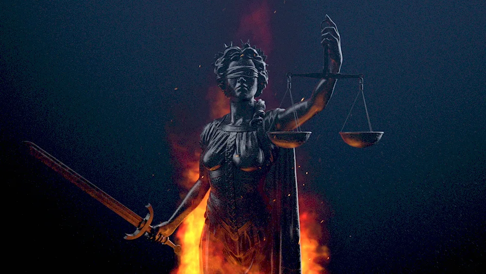 The Goddess of Justice Themis art