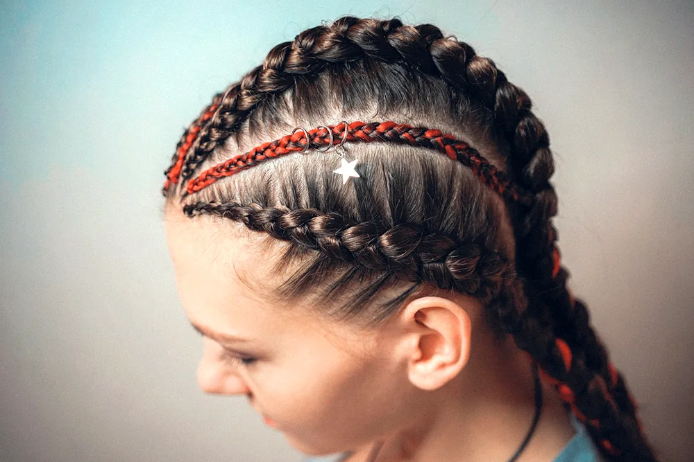 Braid braids with kanekalon