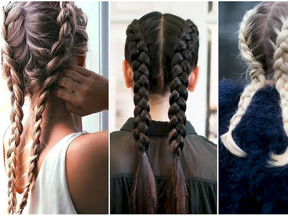 Boxer braids with kanekalon 5 braids