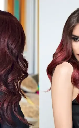 Burgundy hair