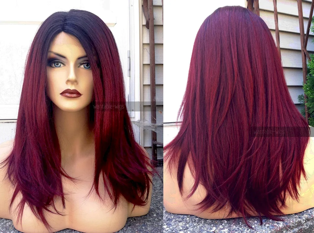 Burgundy hair