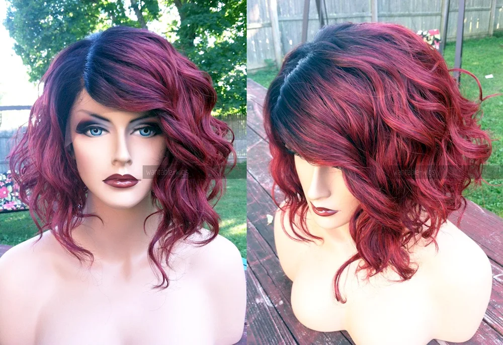 Burgundy hair