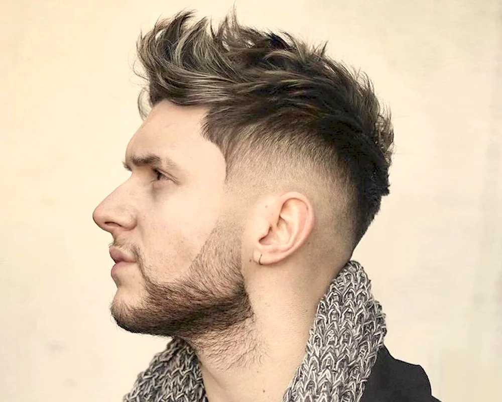 Fade cropped haircut