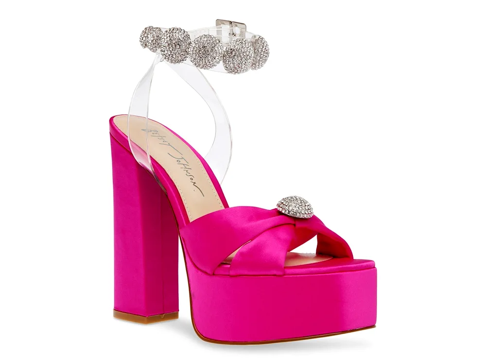 Silver pink sandals