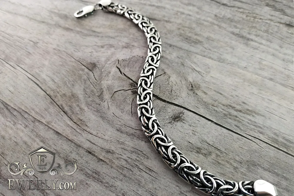 Lettertail bracelet sterling silver