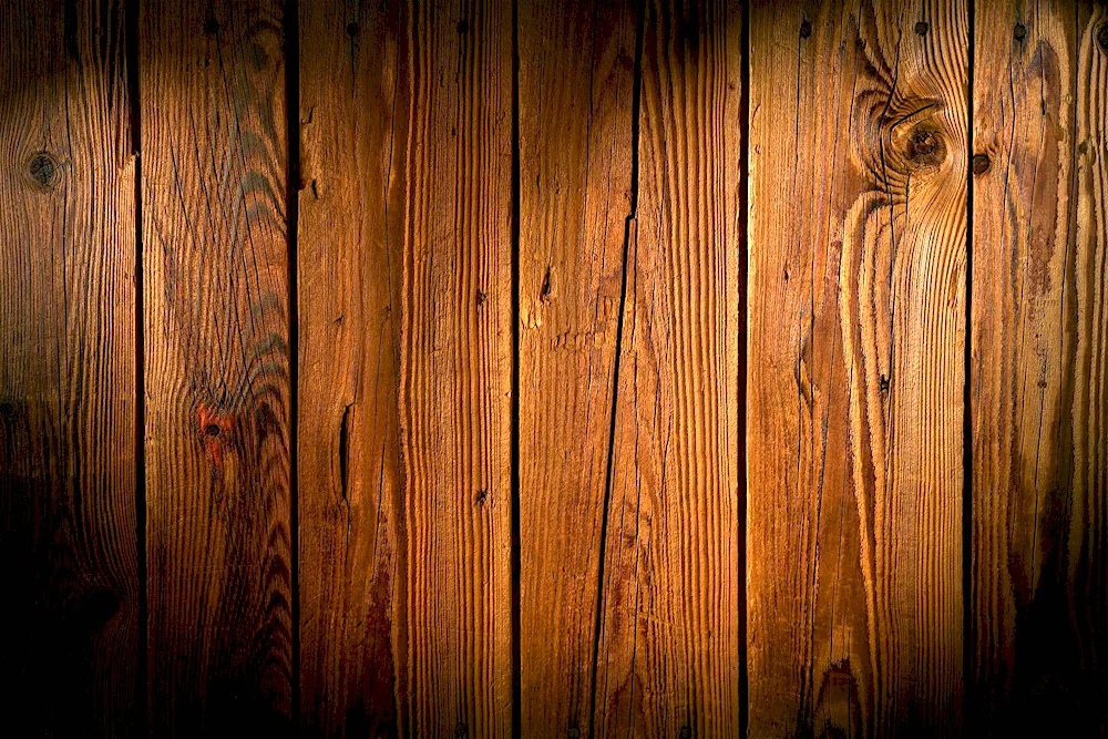 Wooden desk surface