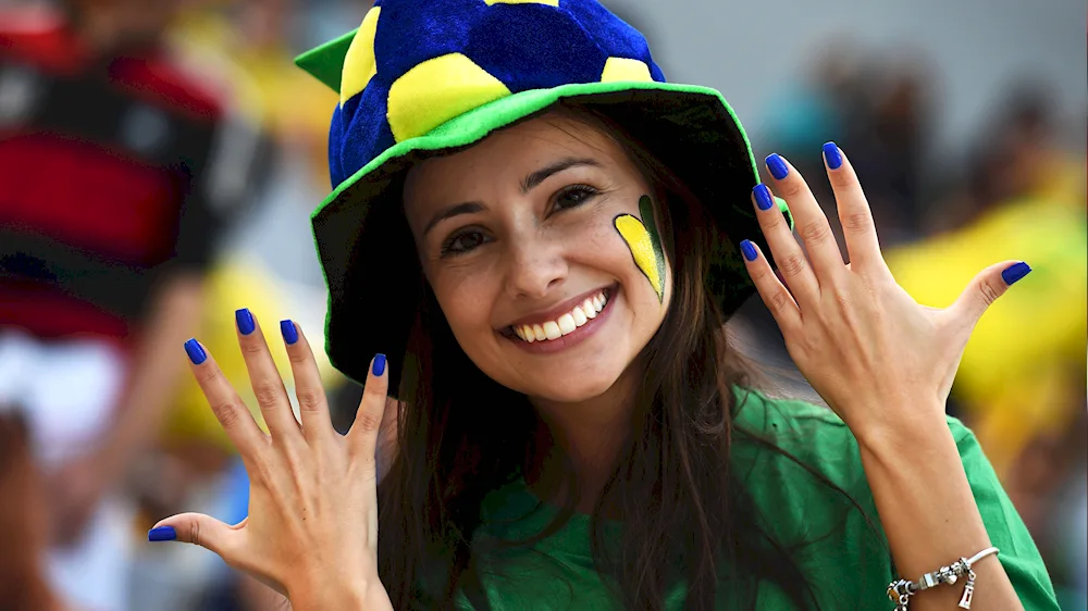 Brazil World Cup 2014 cheerleader photo