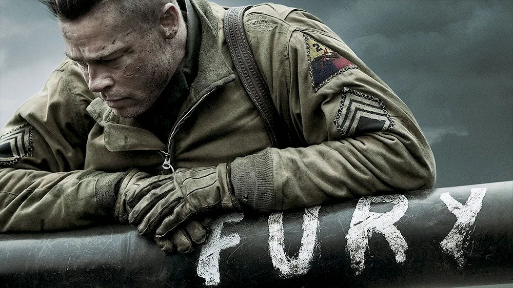 Brad Pitt fury hairstyle