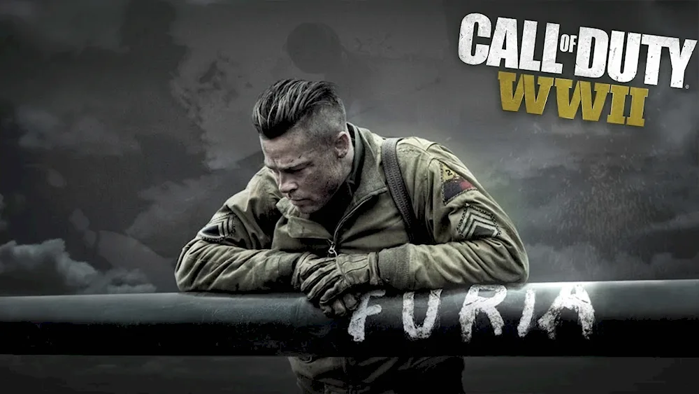 Fury Brad Pitt haircut