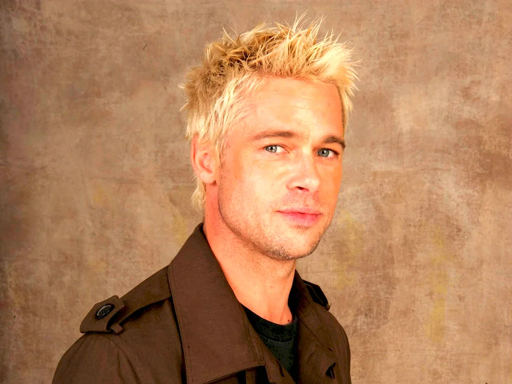 Brad Pitt haircut Hedgehog haircut