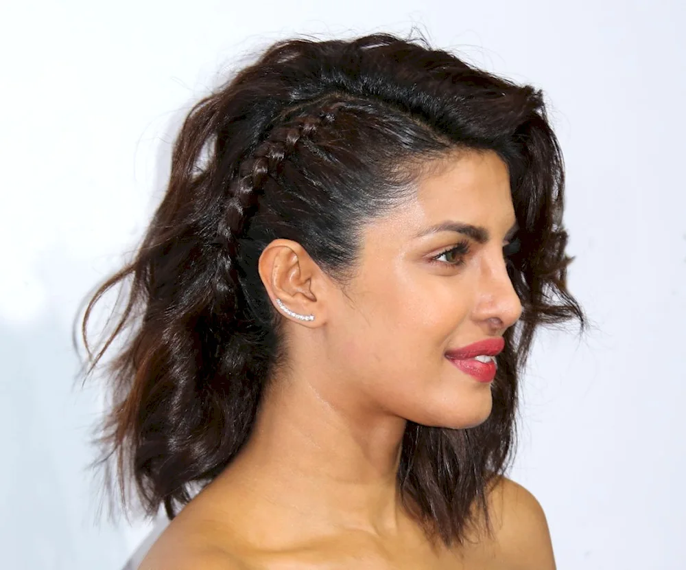 Braids on temples