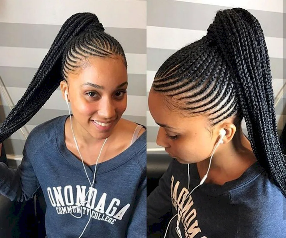 Afro-tail braids
