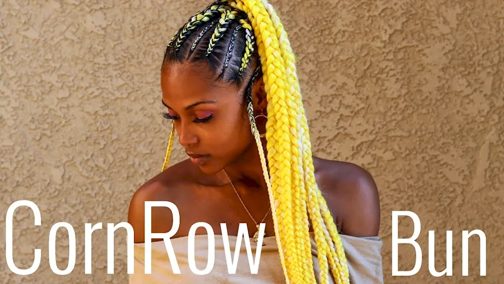 Afro braids Senegalese short