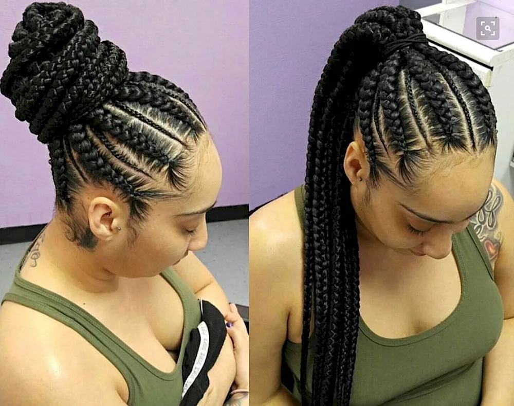 Afro-tail braids