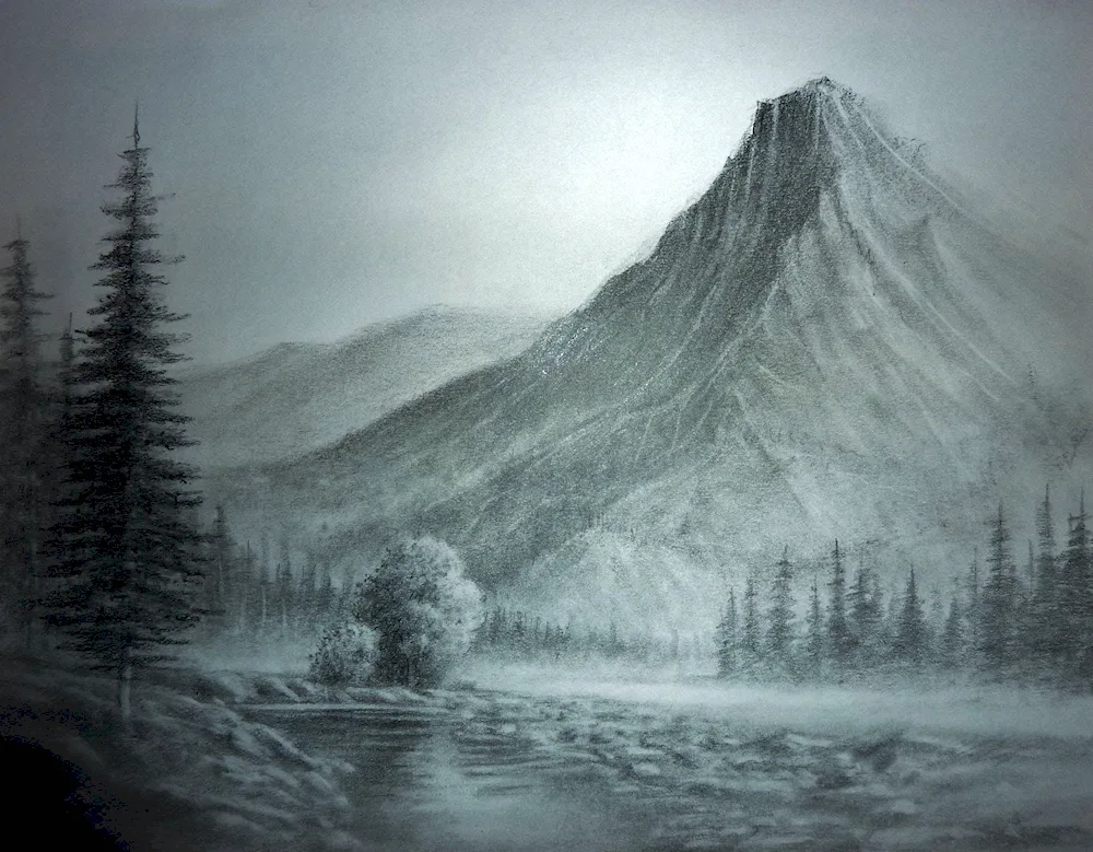 Pencil landscape