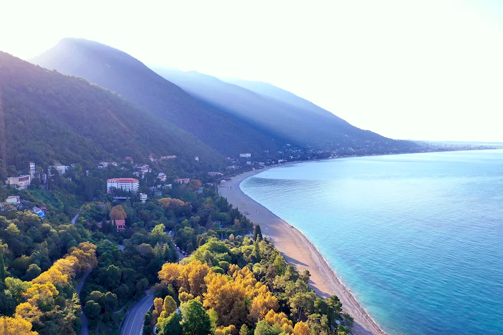 Winter New Athos Monastery