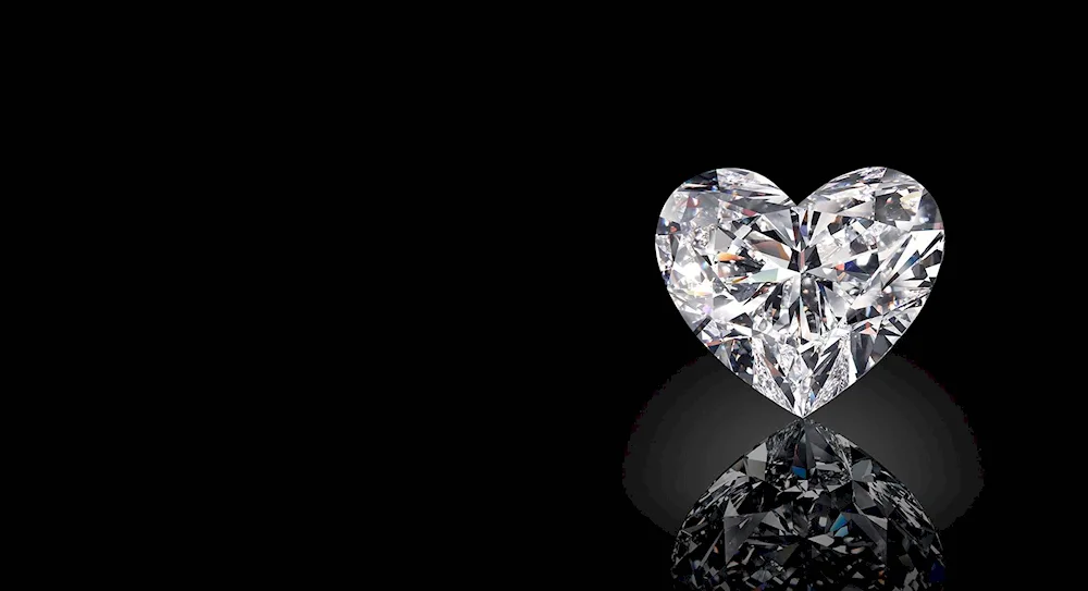 Diamonds on a black background