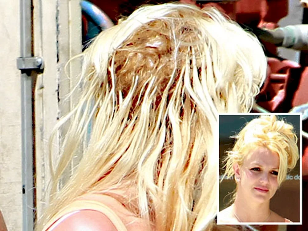 Lady Gaga with long hair extensions