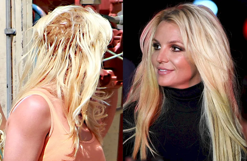 Britney Spears hair extensions