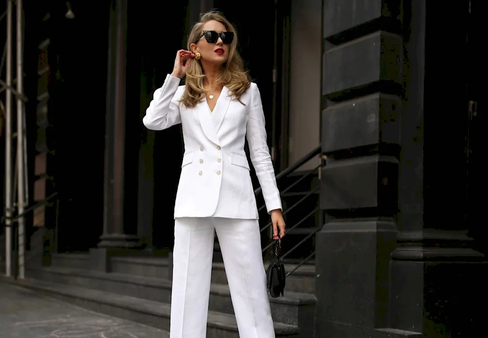 Palazzo trouser suit