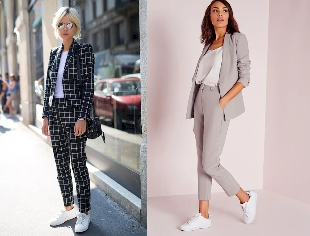 Pants suit for women with trainers