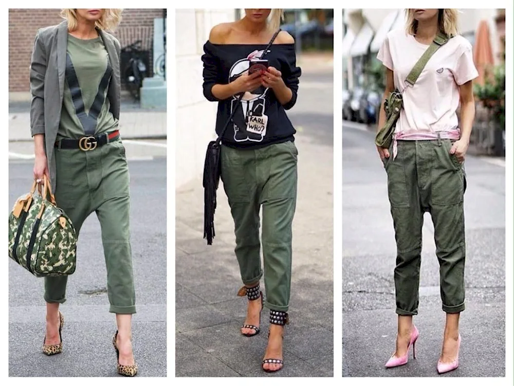 Khaki trousers