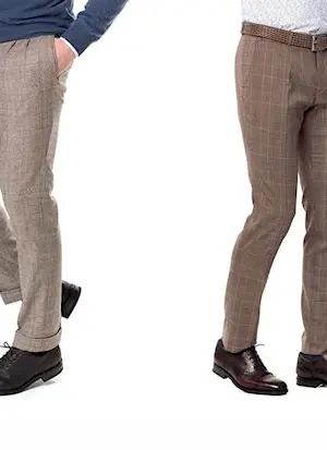 Trousers that taper to the bottom men's