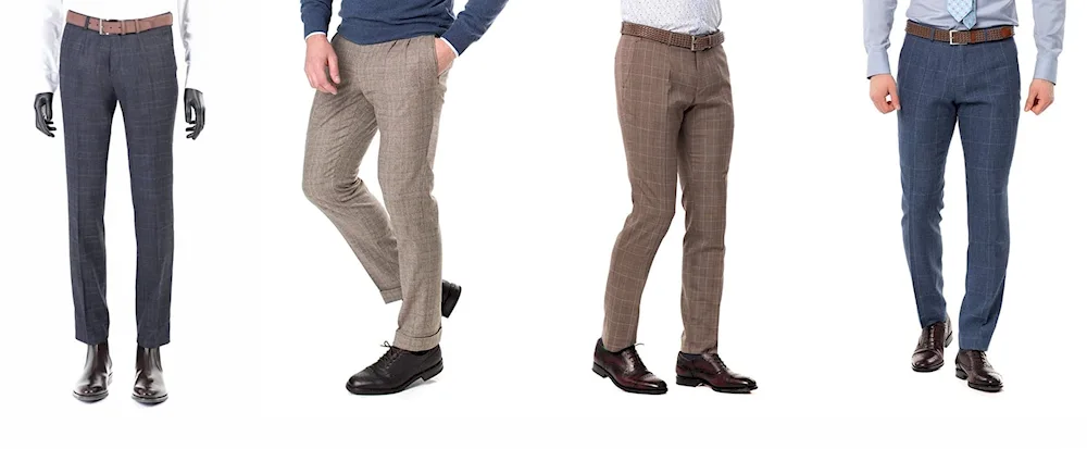 Trousers that taper to the bottom men's