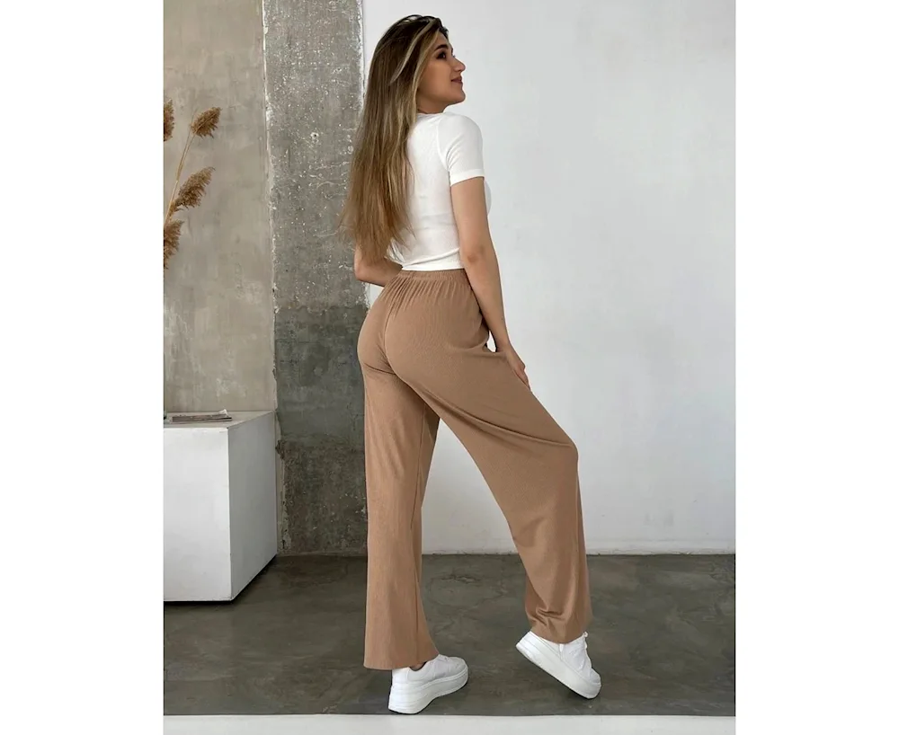 Noodle trousers women's palazzo