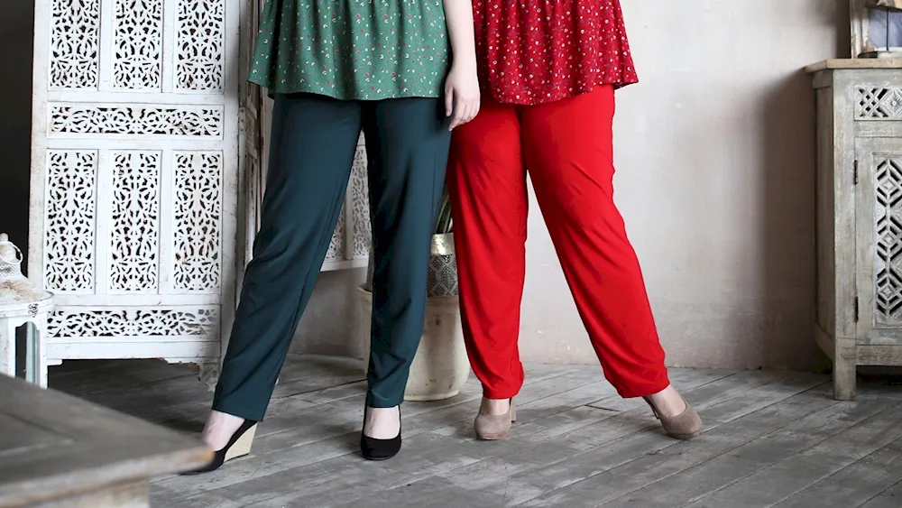 Palazzo trousers for full women