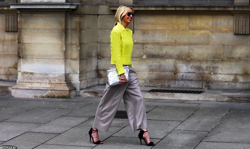 Palazzo trousers Street Style