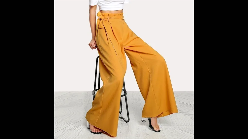 Palazzo trousers for full women