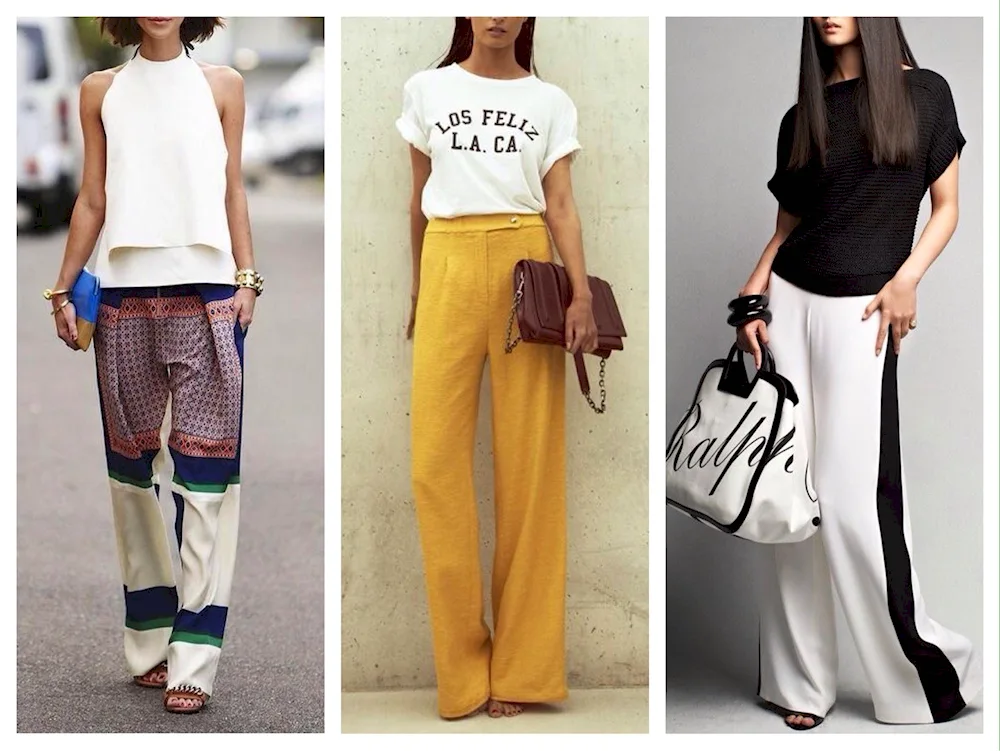 Palazzo trousers Street Style