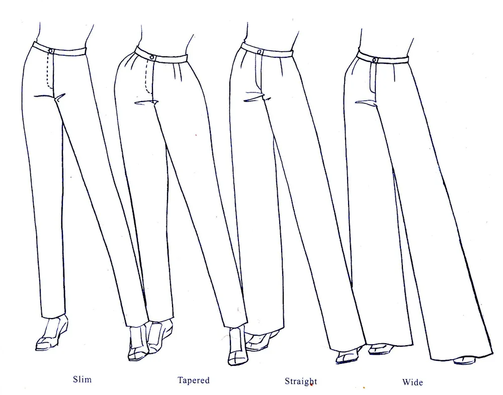 Sports trousers layout vector