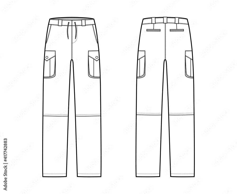 Sketch of trousers