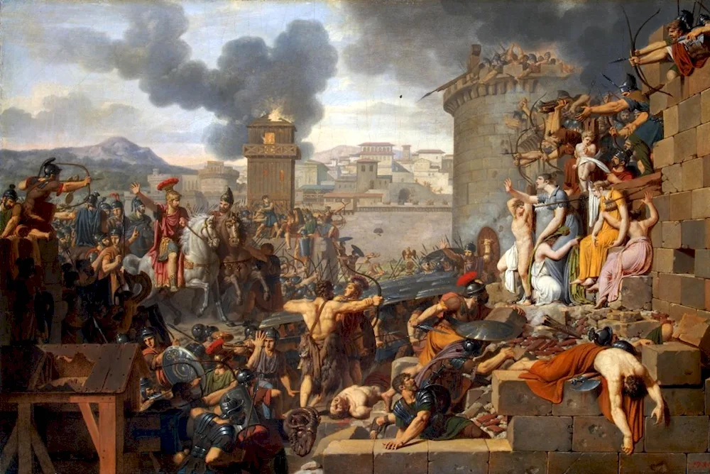 Brullov Karl Karl The invasion of Rome by Hanserich