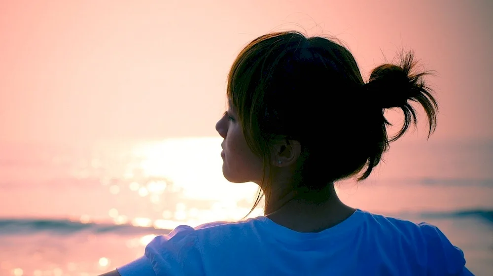 Woman with back