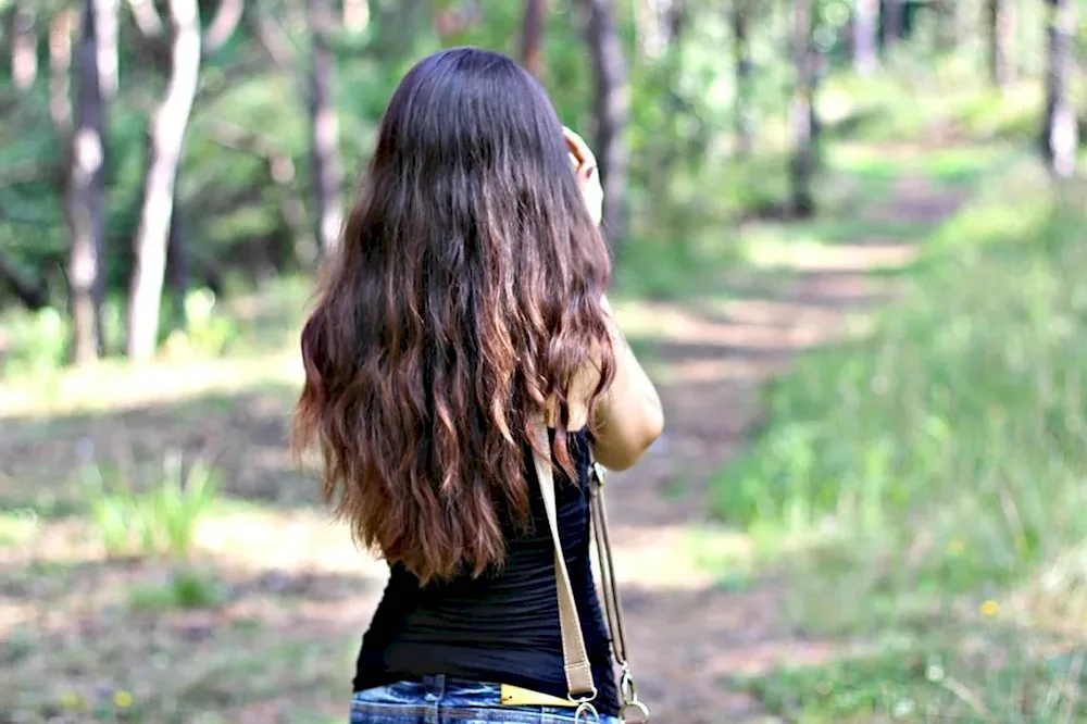 Girl with dark hair