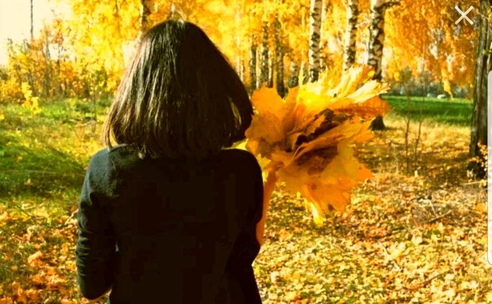 Girl with short haircut with back