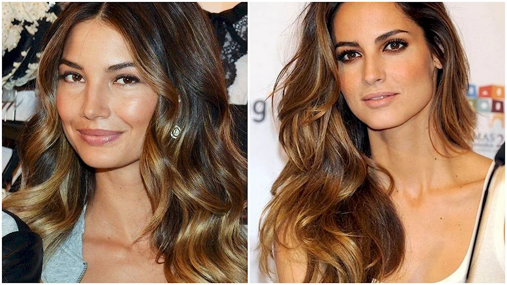 Bronding on dark hair