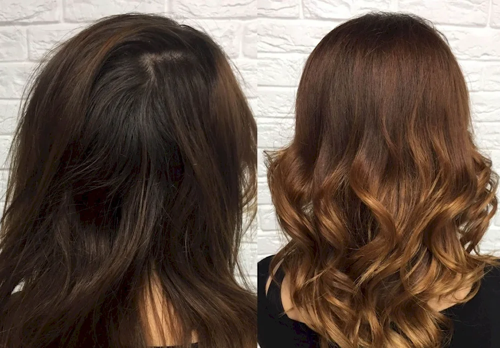 Mocha balayage