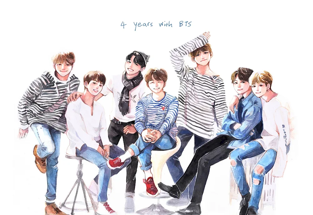BTS group Korean Art