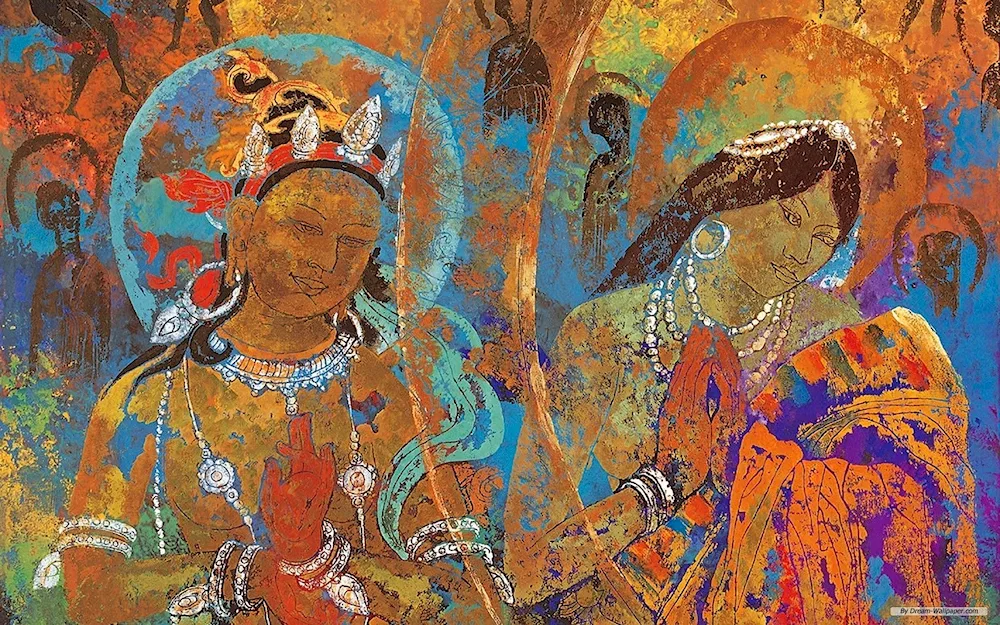 Buddha painting Theravada