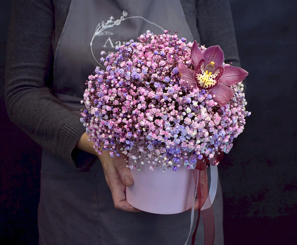 Rose and Gypsophila bouquet