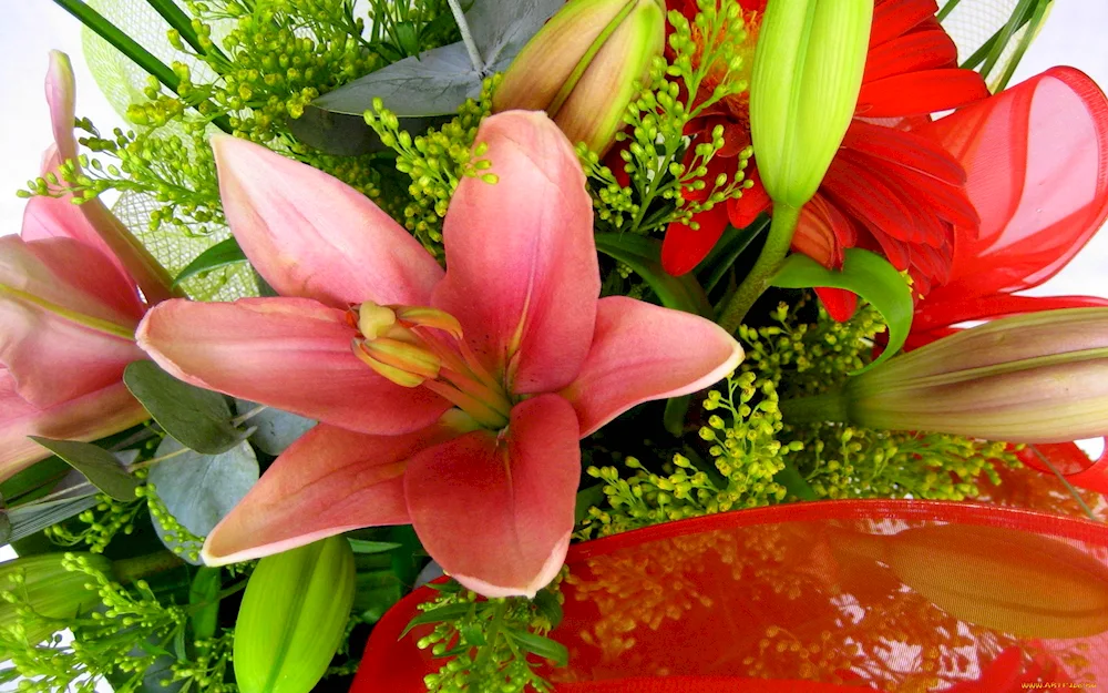 Bouquet of lilies