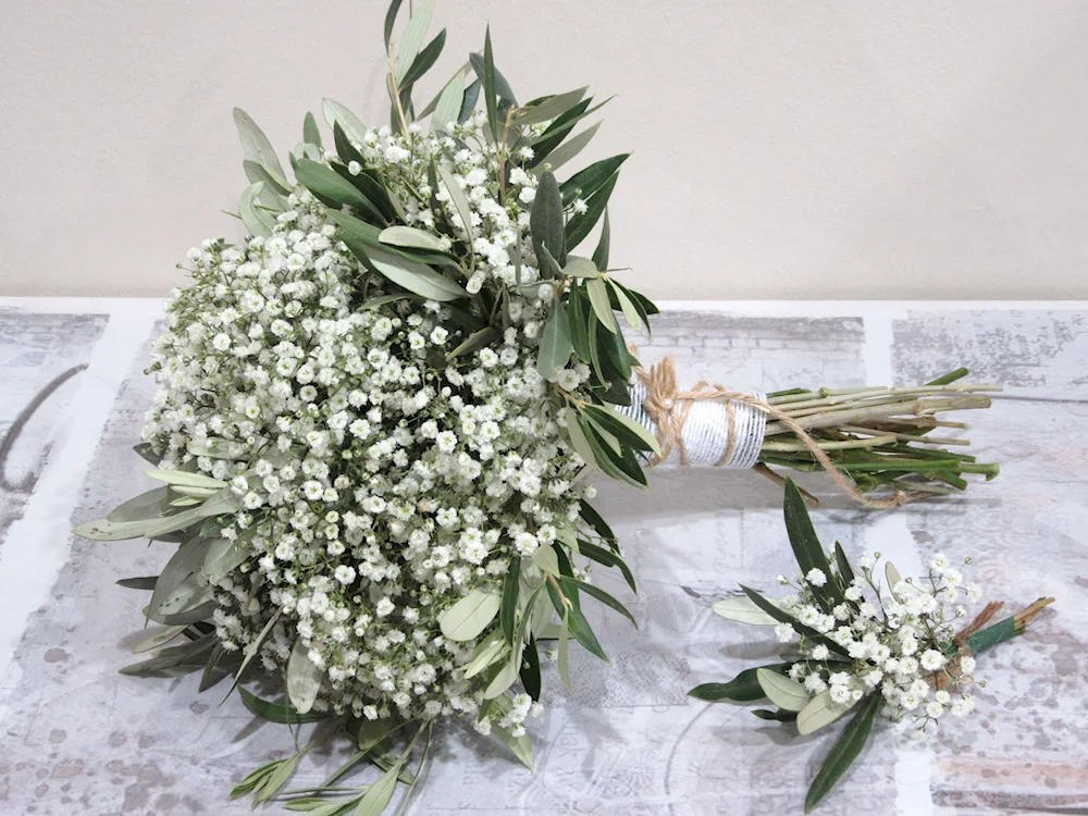 Gypsophila bride bouquet